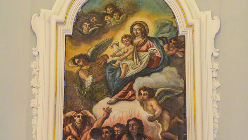 affreschi dalla vicina chiesa di sant'angelo in asprano